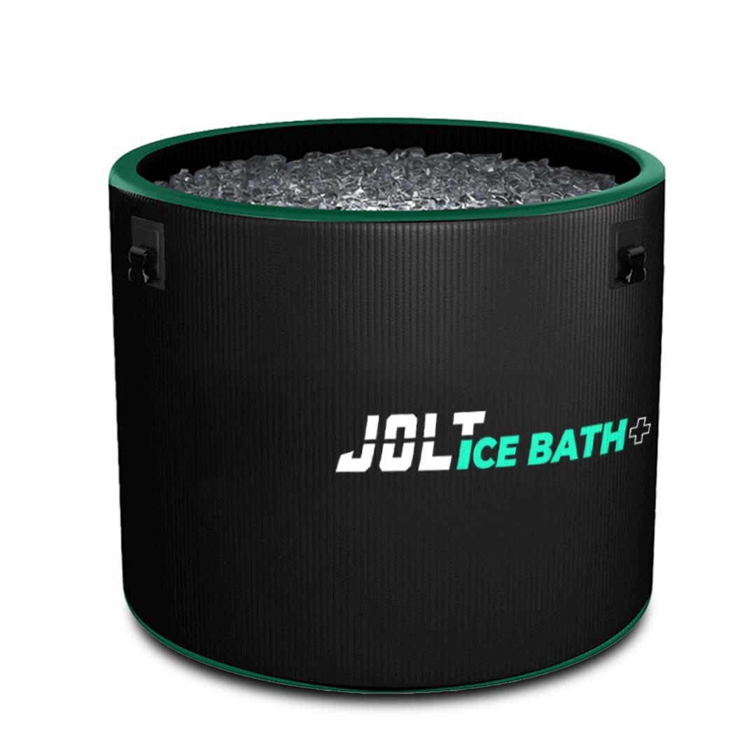 Bain froid Jolt Ice Bath+ en tissu double paroi, bassin rond de 440 litres