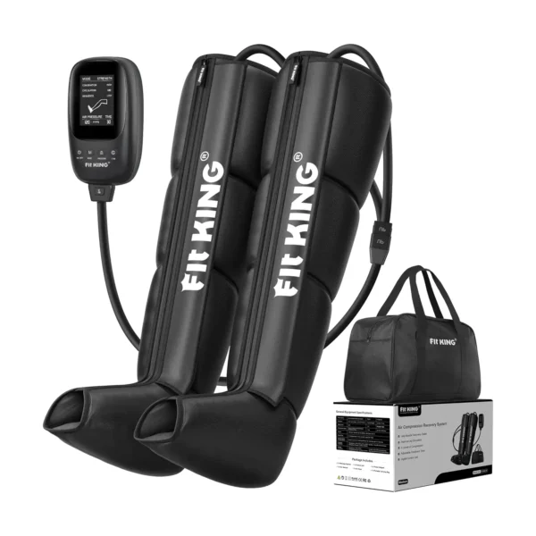 Bottes de pressothérapie filaires FIT KING sur fond blanc