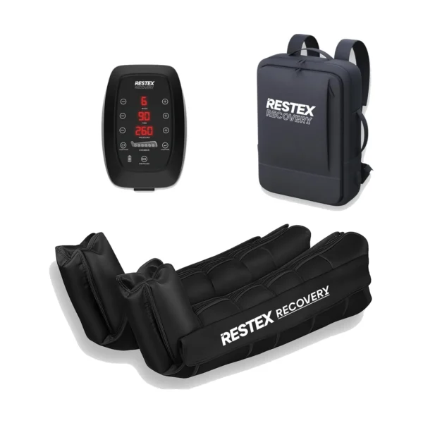 Bottes de pressothérapie Restex Recovery sur fond blanc